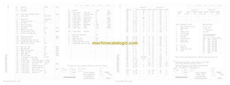 Dynapac CA3500D Compaction Full Schematics Diagrams (Electrical and Hydraulic)