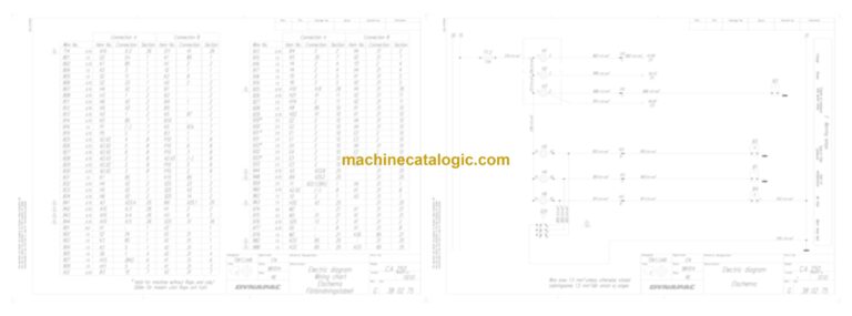 Dynapac CA260D Compaction Full Schematics Diagrams (Electrical and Hydraulic)