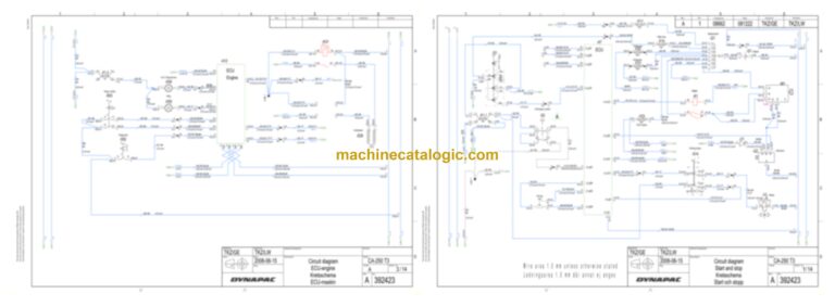 Dynapac CA260D-2 Compaction Full Schematics Diagrams (Electrical and Hydraulic)