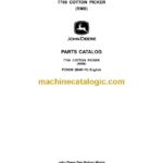 John Deere 7760 Cotton Picker Parts Catalog (PC9650)