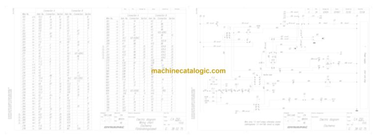 Dynapac CA260PD Compaction Full Schematics Diagrams (Electrical and Hydraulic)