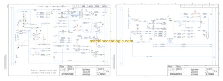 Dynapac CA260PD-2 Compaction Full Schematics Diagrams (Electrical and Hydraulic)