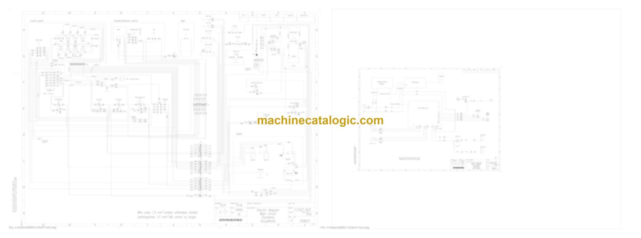 Dynapac CC524HF Compaction Full Schematics Diagrams (Electrical and ...
