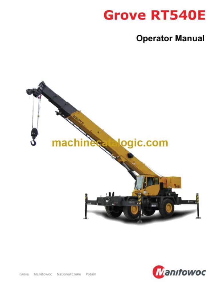 Grove RT540E Crane Operator Manual