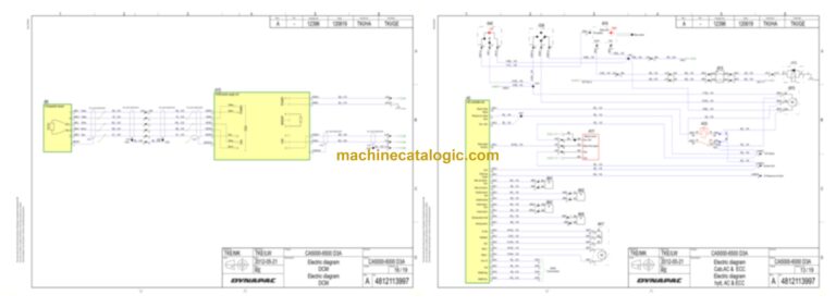Dynapac CA3600PD Compaction Full Schematics Diagrams (Electrical and Hydraulic)