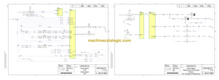 Dynapac CA4000D Compaction Full Schematics Diagrams (Electrical and Hydraulic)