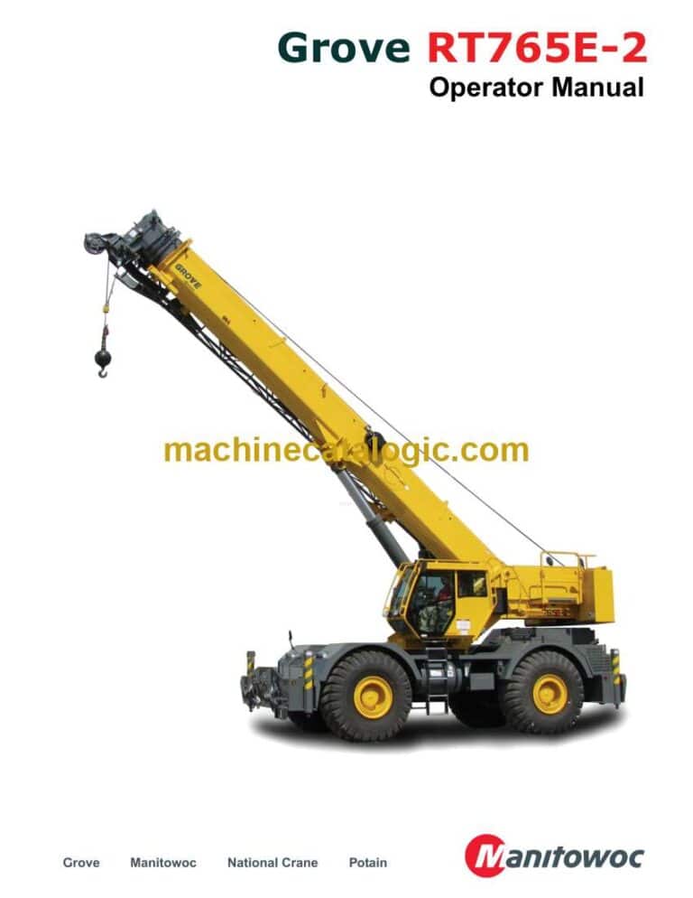 Grove RT765E-2 Crane Operator Manual
