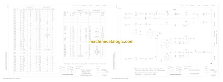 Dynapac CA4000PD Compaction Full Schematics Diagrams (Electrical and Hydraulic)