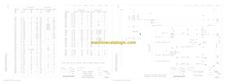 Dynapac CA5000D SEISMIC Compaction Full Schematics Diagrams (Electrical and Hydraulic)