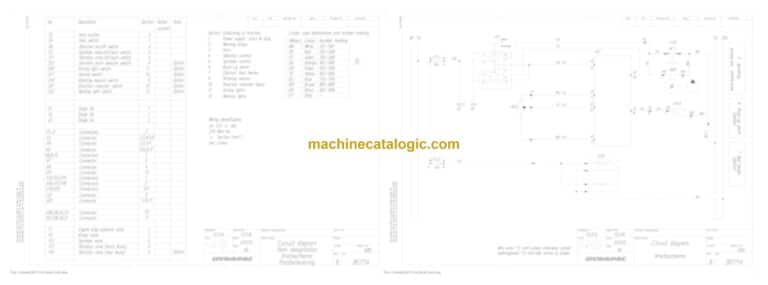 Dynapac CC800 Plus Compaction Full Schematics Diagrams (Electrical and Hydraulic)