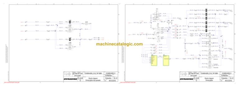 Dynapac CC4200 Compaction Full Schematics Diagrams (Electrical and Hydraulic)