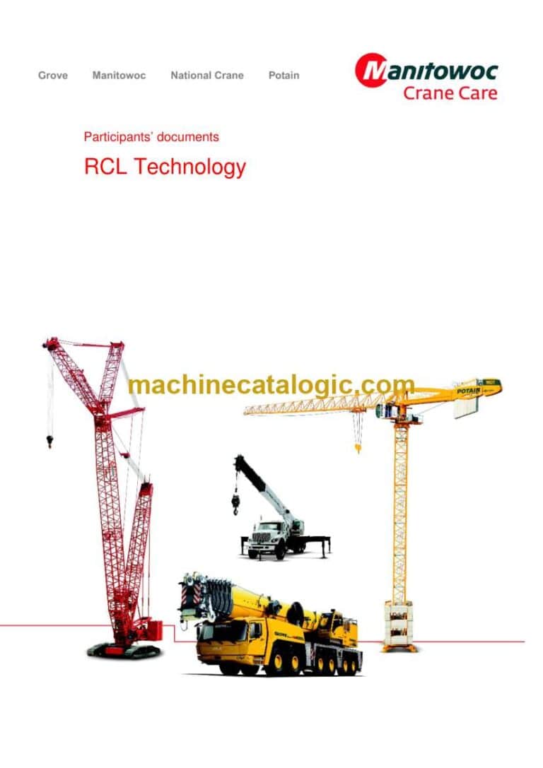 Manitowoc RCL Technology Crane Participants Documents