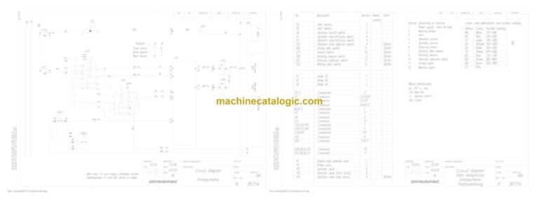 Dynapac CC4200C Compaction Full Schematics Diagrams (Electrical and Hydraulic)