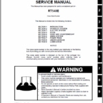 Grove RT540E Crane Service and Operators Manual, Schematics, Technical Training