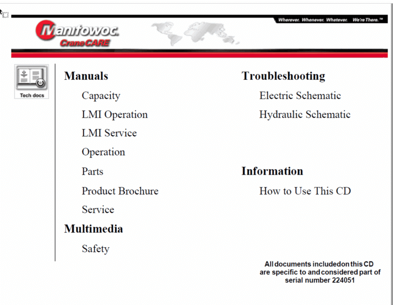 Grove RT600E Crane Full Manual (Service, Parts, Operator Manual) (650_224051)
