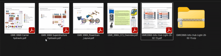 Grove GMK3060i Crane Error Codes, Diagrams Manual, Technical Training