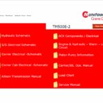 Grove TM500E-2 Crane Service Manual, Load Chart, Schematics, Technical Training