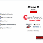 Grove TMS700E Crane Operators Manual, Load Chart, Schematics, Technical Training