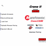 Grove TMS800E Crane Operators Manual, Load Chart, Schematics, Technical Training