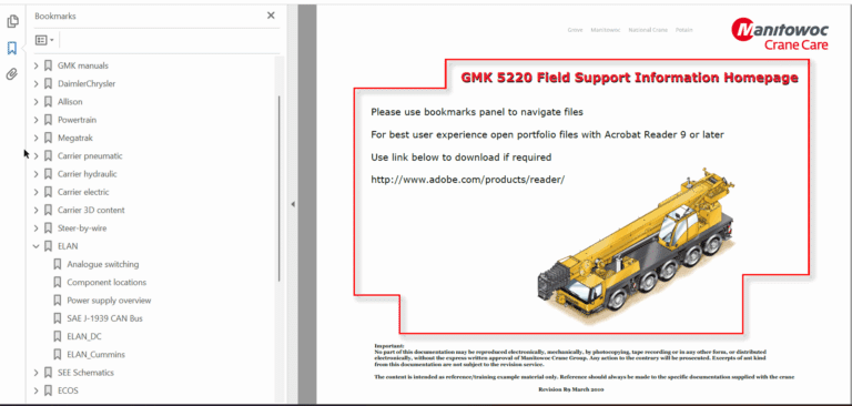 Grove GMK5220 Crane Operator Manual, Technical Training