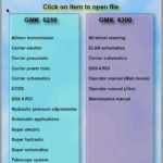 Grove GMK6250 Crane Schematics, Technical Training