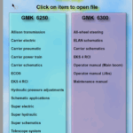 Grove GMK6250, GMK6300, GMK6300L(RU) Crane Schematics, Technical Training