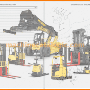 Hyster Forklift Parts Manual PDF DVD (34.7 GB)