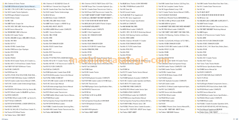 Fiat-Allis & Allis-Chalmers Service Manual
