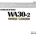 Komatsu WA30-2 Wheel Loader Operation and Maintenance Manual (SEAM362B04)