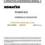 Komatsu PC200Z-6LE Hydraulic Excavator Operation and Maintenance Manual (CEAD001800)
