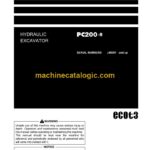 Komatsu PC200-8 Hydraulic Excavator Operation and Maintenance Manual (LEAMP20801)