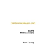 Case CX27B Mini Excavators Parts Catalog (7-9594)