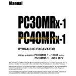 Komatsu PC30MRX-1, PC40MRX-1 Hydraulic Excavator Operation and Maintenance Manual (SEAD035303)