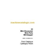 Case 23 Mini Excavator Parts Catalog (7-5860+R1)