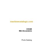 Case CX50B Mini Excavators Parts Catalog (7-9633)