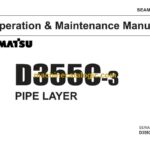 Komatsu D355C-3 Pipe Layer Operation and Maintenance Manual (SEAM196B06)