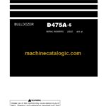 Komatsu D475A-5 Bulldozer Operation and Maintenance Manual (PEN00093-04)