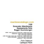 Case 1188 Excavator Attachments Parts Catalog (8-9852)