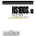Komatsu HS100S-10 Slag Pot Carrier Operation and Maintenance Manual (SEAM014800)