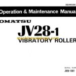 Komatsu JV28-1 Vibratory Roller Operation and Maintenance Manual (SEAM02670100)