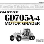 Komatsu GD705A-4 Motor Grader Operation and Maintenance Manual (SEAM0234US00)