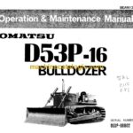Komatsu D53P-16 Bulldozer Operation and Maintenance Manual (SEAM13GB00)