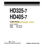 Komatsu HD325-7, HD405-7 Dump Truck Operation and Maintenance Manual (EEAM030600)