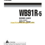 Komatsu WB91R-5 Backhoe Loader Operation and Maintenance Manual (WEAM008301)