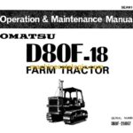 Komatsu D80F-18 Farm Tractor Operation and Maintenance Manual (SEAM15UC01)
