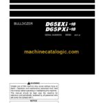 Komatsu D65EXi-18, D65PXi-18 Bulldozer Operation and Maintenance Manual (PEN02031-01)