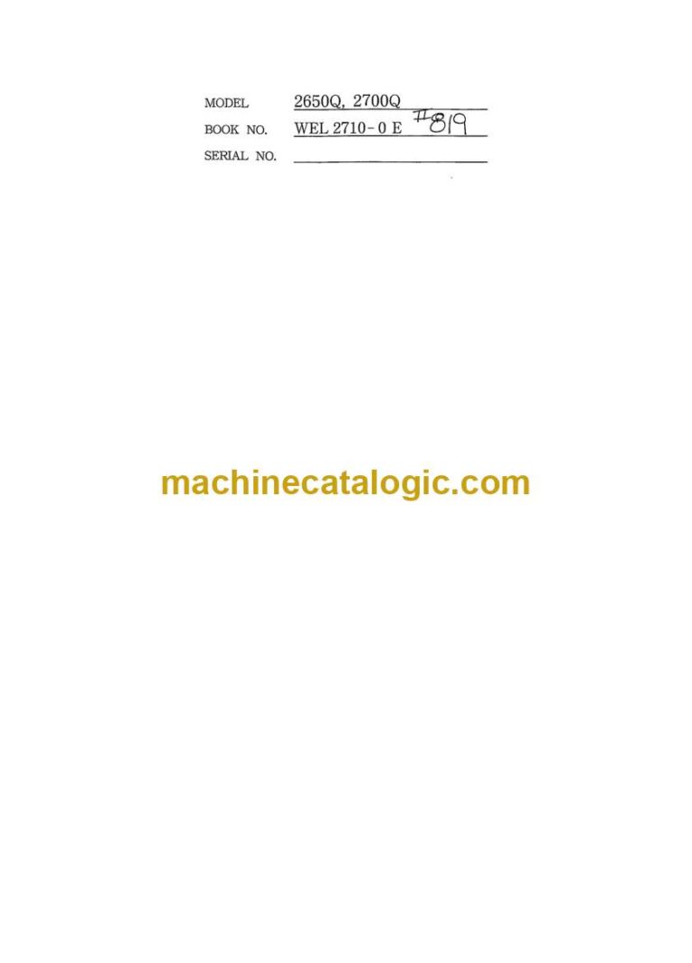 Link Belt 250X3 MH Material Handler, 250X3 SL Scrap Loader Operators Manual