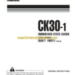 Komatsu CK30-1 Crawler Skid Steer Loader Operation and Maintenance Manual (WEAM011200)