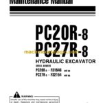 Komatsu PC20R-8, PC27R-8 Hydraulic Excavator Operation and Maintenance Manual (WEAM000102)