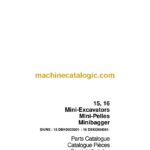 Case 15, 16 Mini Excavators Parts Catalog (7-2822)